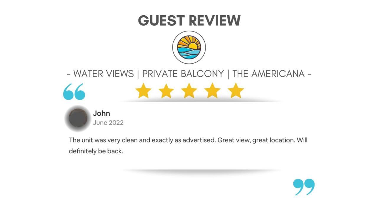 Water Views - Private Balcony - The Americana Hampton Extérieur photo